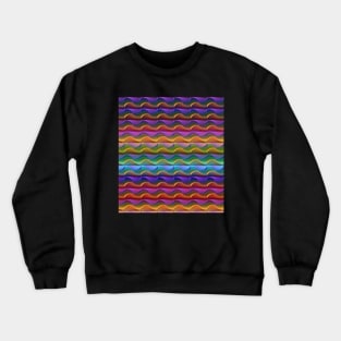 Abstract Geometric Pattern Crewneck Sweatshirt